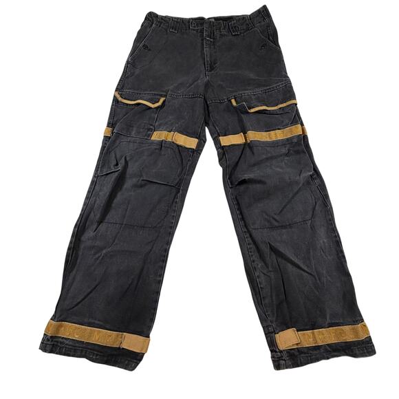 VINTAGE Marithe Francois Girbaud Taped Shuttle Logo Baggy Jeans Y2K Men 34x30 - Picture 1 of 7